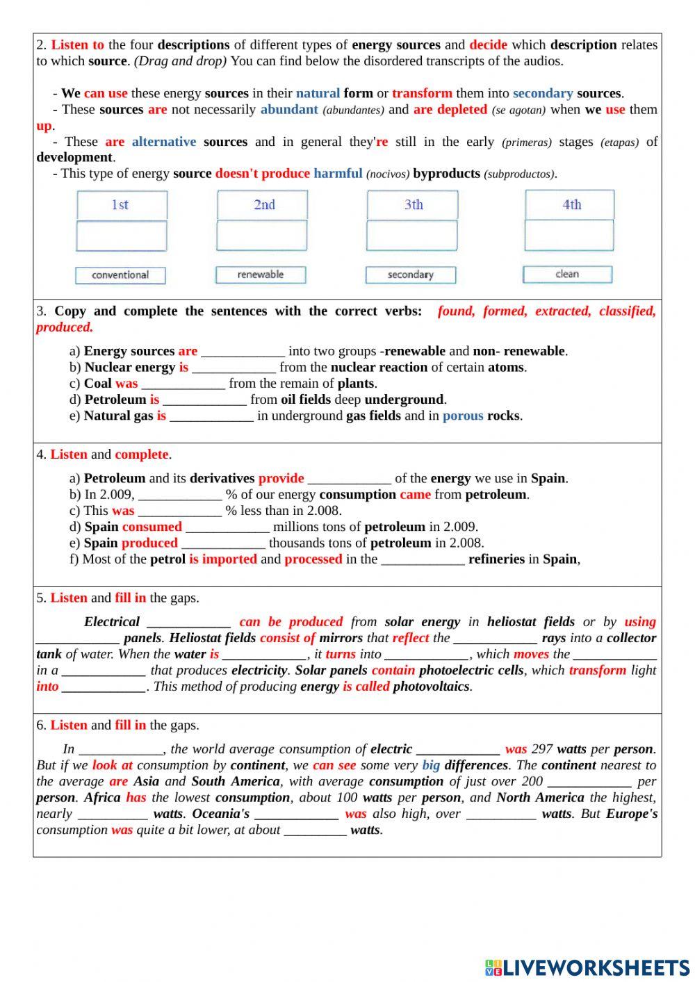 Energy and its transformation.