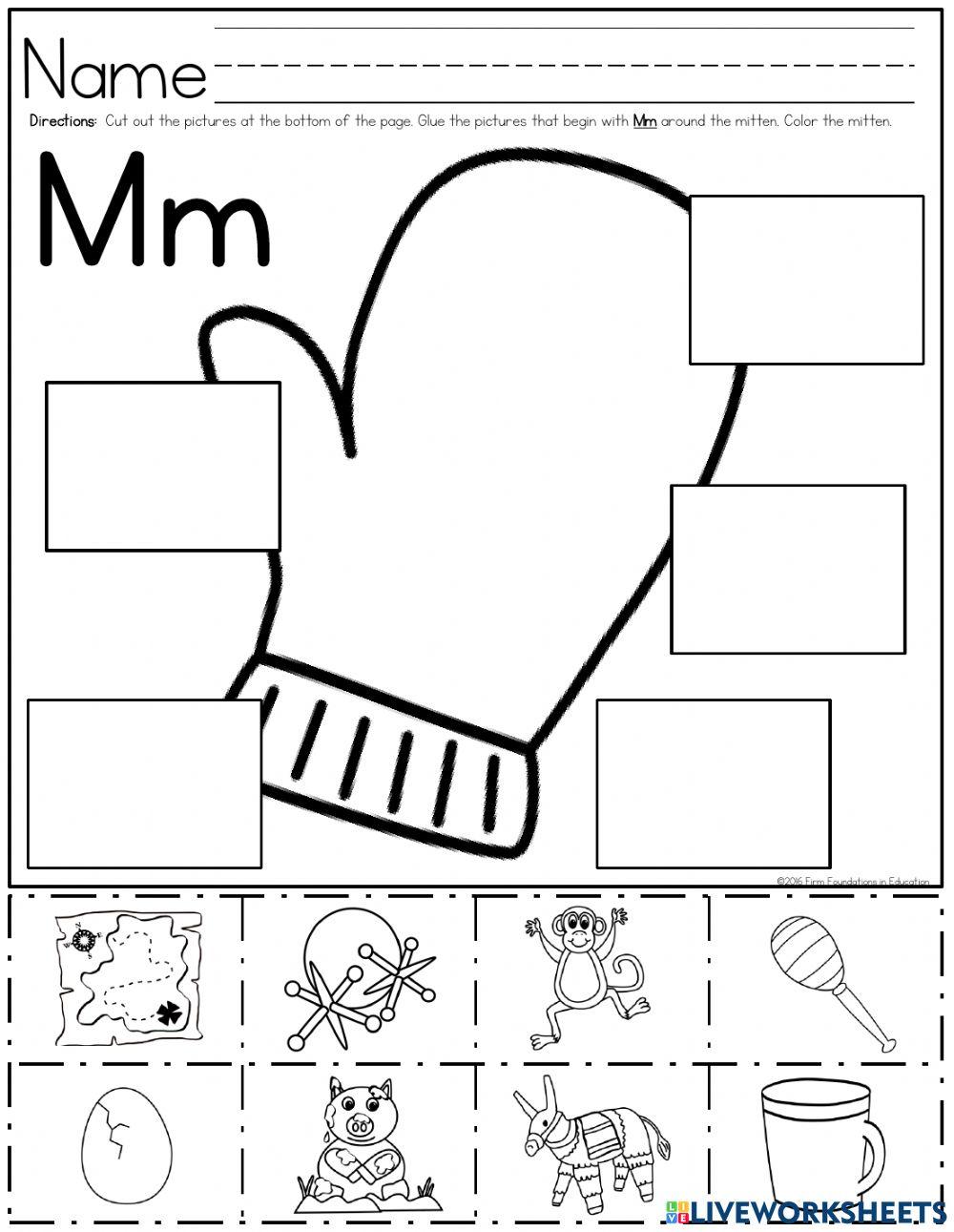 Letter Mm Sound Identify