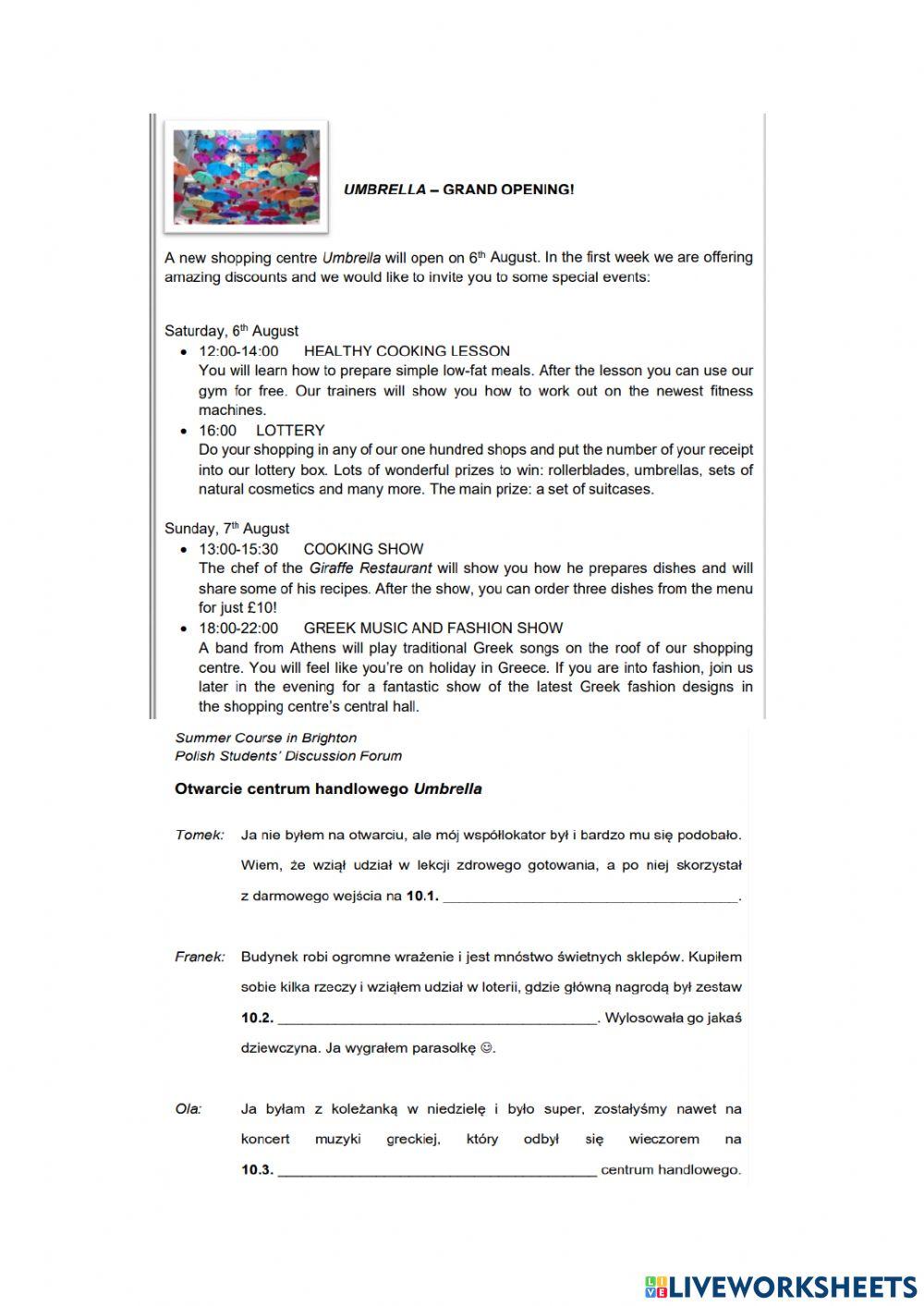 E8 zadanie 10 practice