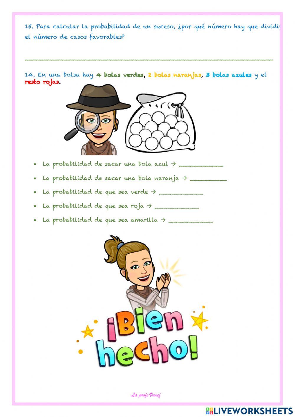 Estadística y probabilidad 5º Primaria