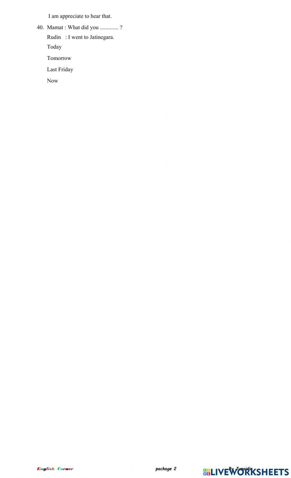 Ujian SUmatif Satuan Pendidikan Paket 2