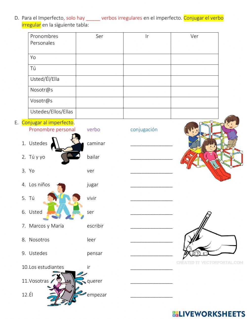Spanish Imperfect Tense