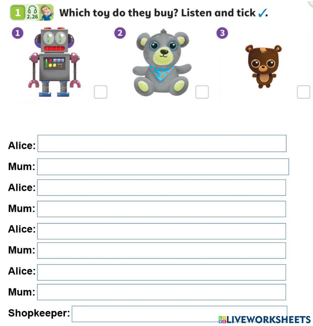 Power up 1 Unit 5 language practice 2