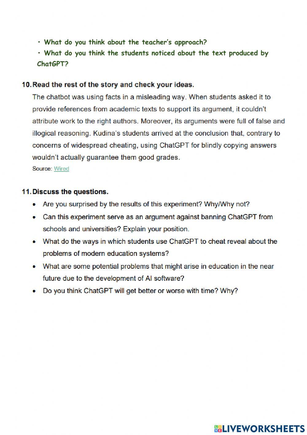 ChatGPT - a blessing or a curse?