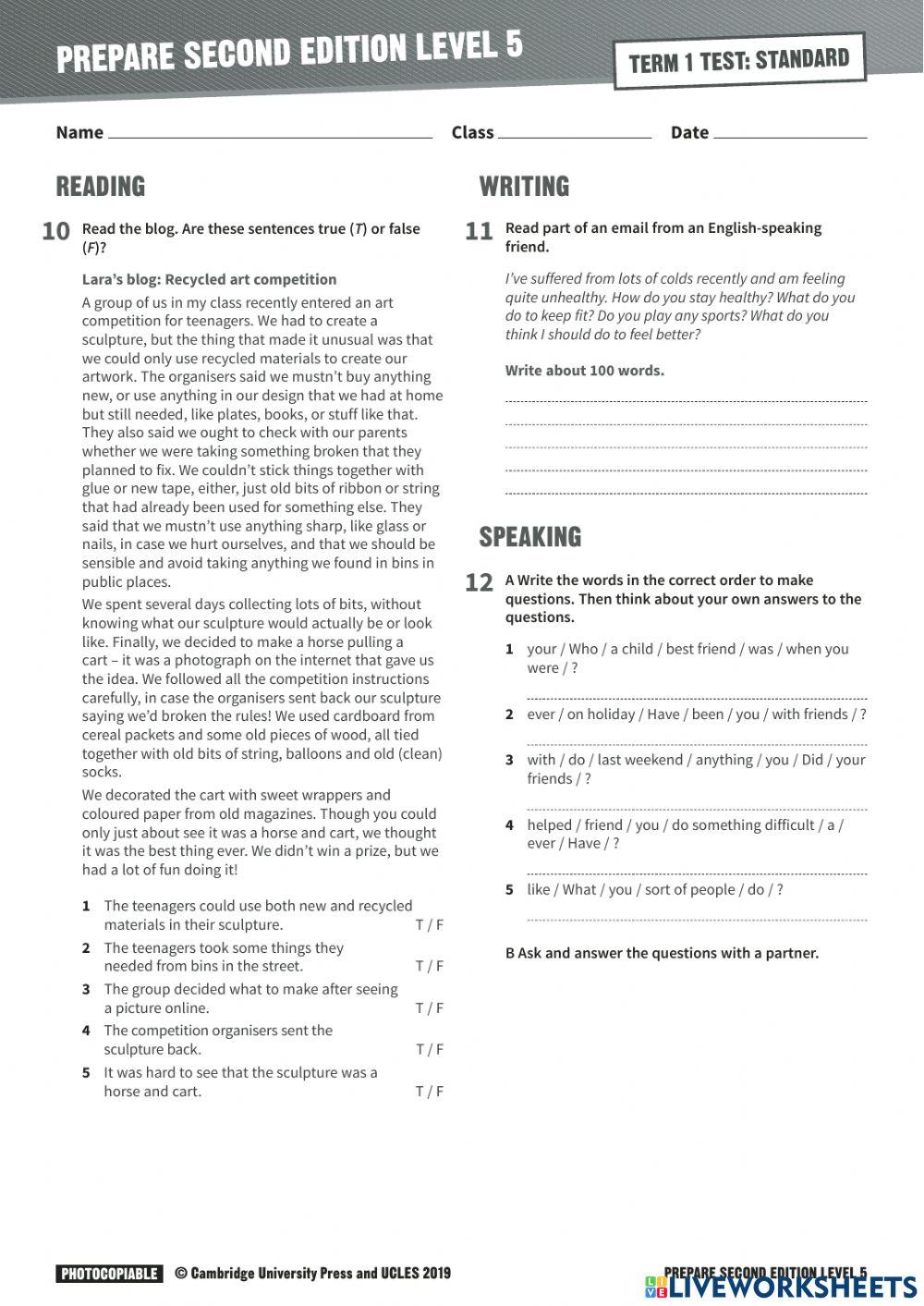 Prepare 5 Semester 2