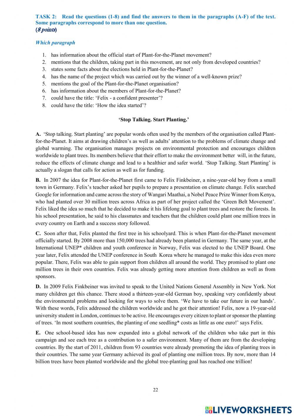 National Exam Sample Test 2023