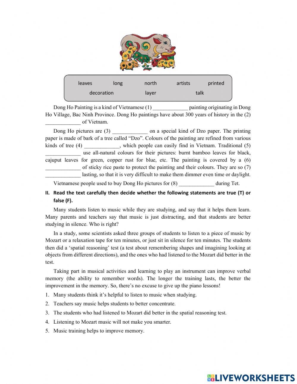 G7 U4 MLH Speaking & Reading