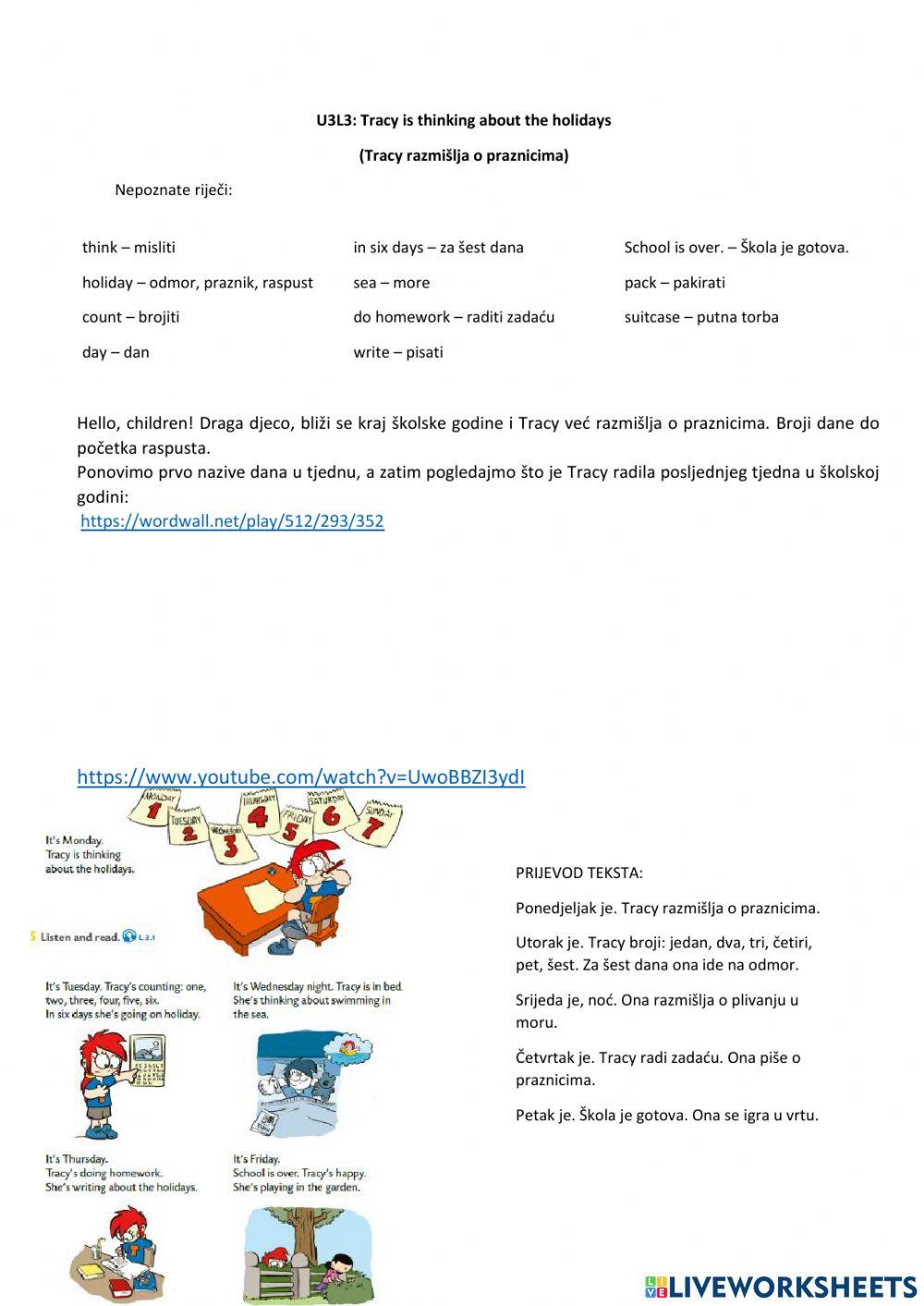 Tracy is thinking u3l3