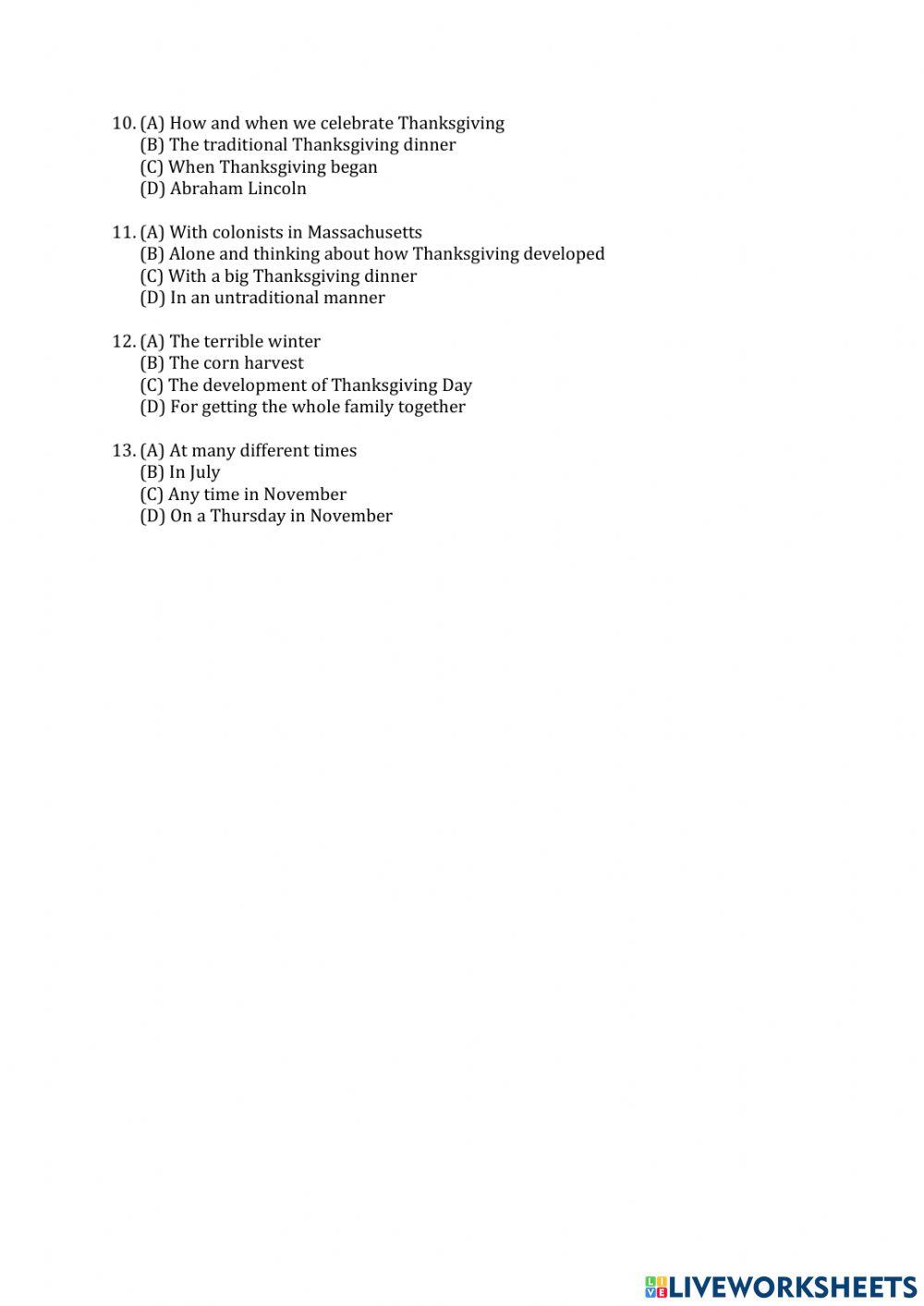 Listening exercise part b