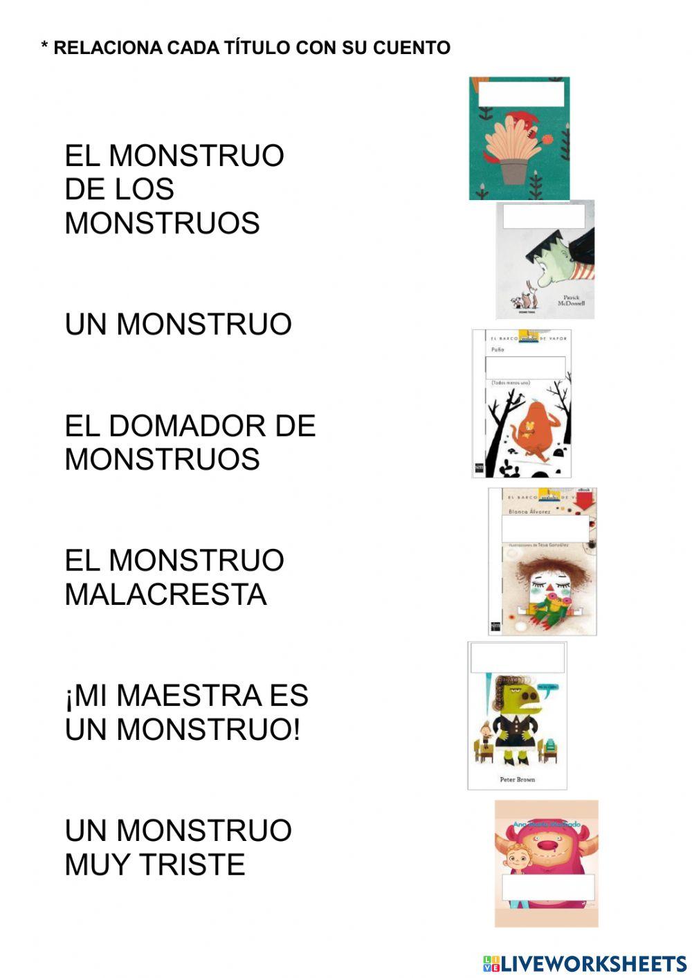 Relacionamos títulos de monstruos