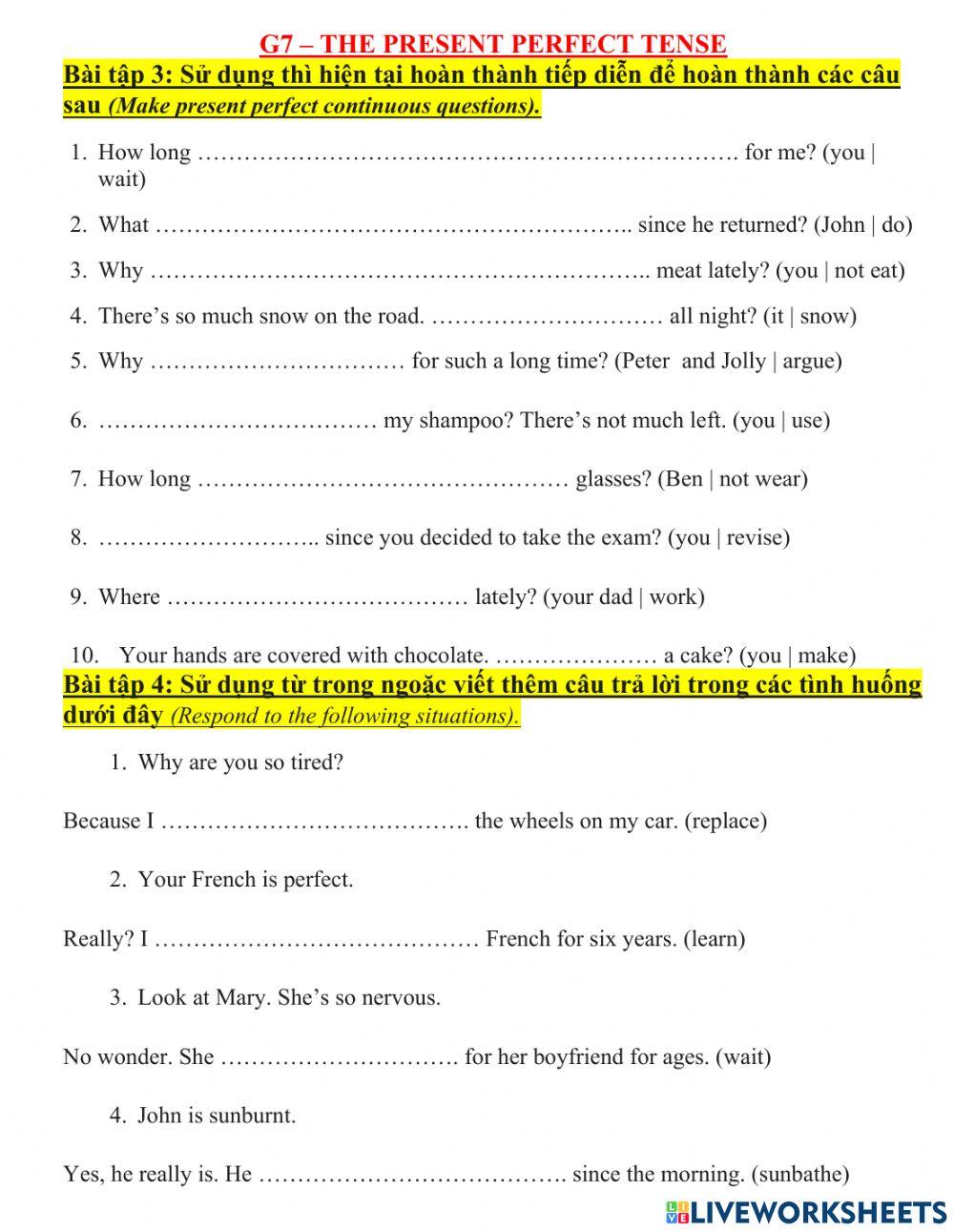 G7-the present continuous tense.btvn