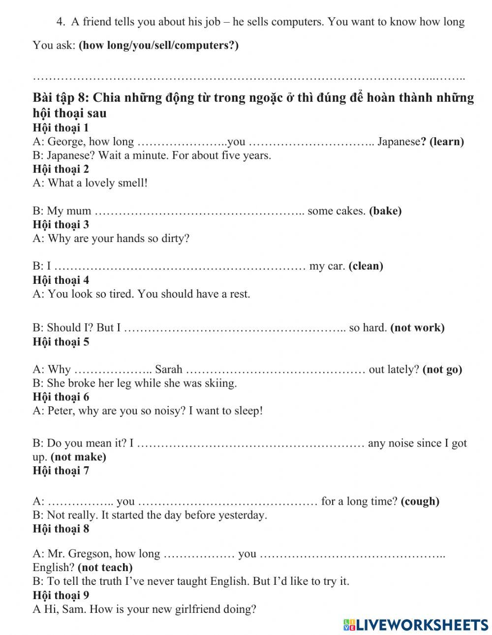 G7-the present continuous tense.btvn