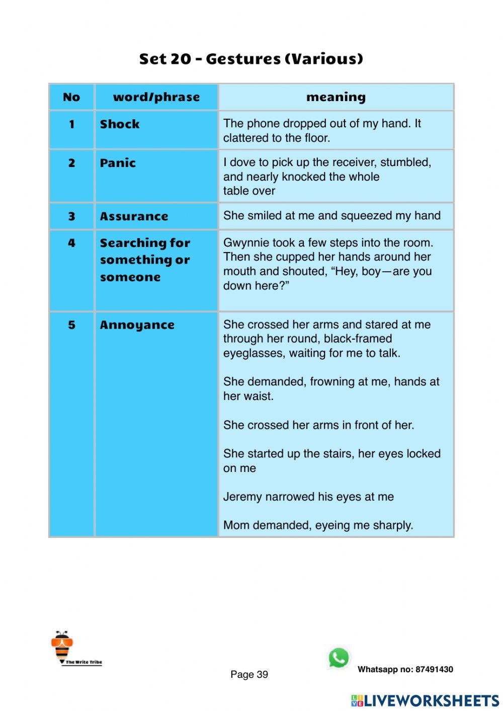 Ultimate Creative Writing Phrasebook Vol 1 SET 7