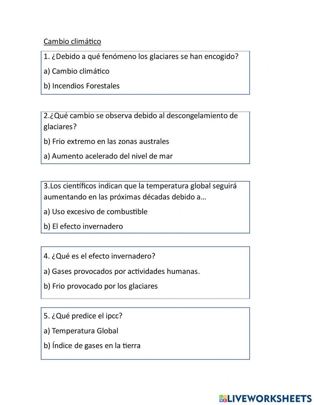 cambio climático cambio climático