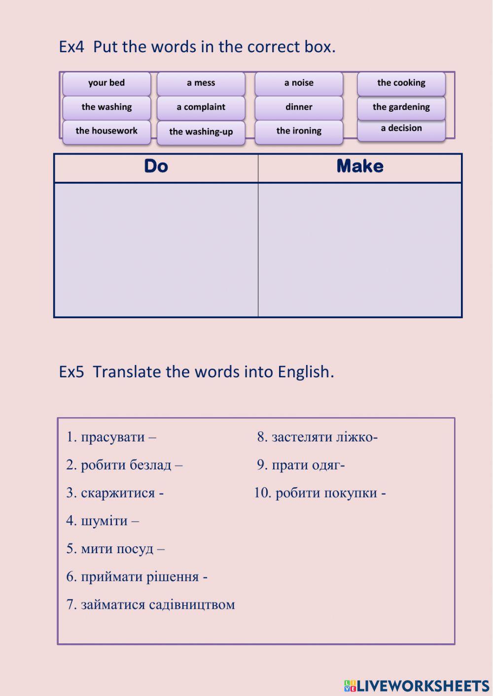 Focus 2 unit 4 Home sweet home