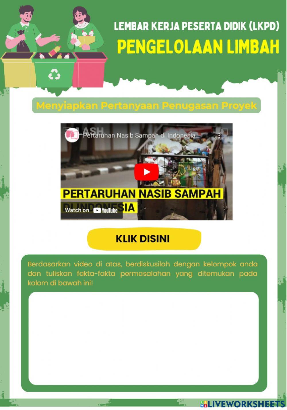 Pengelolaan Limbah Sampah Anorganik