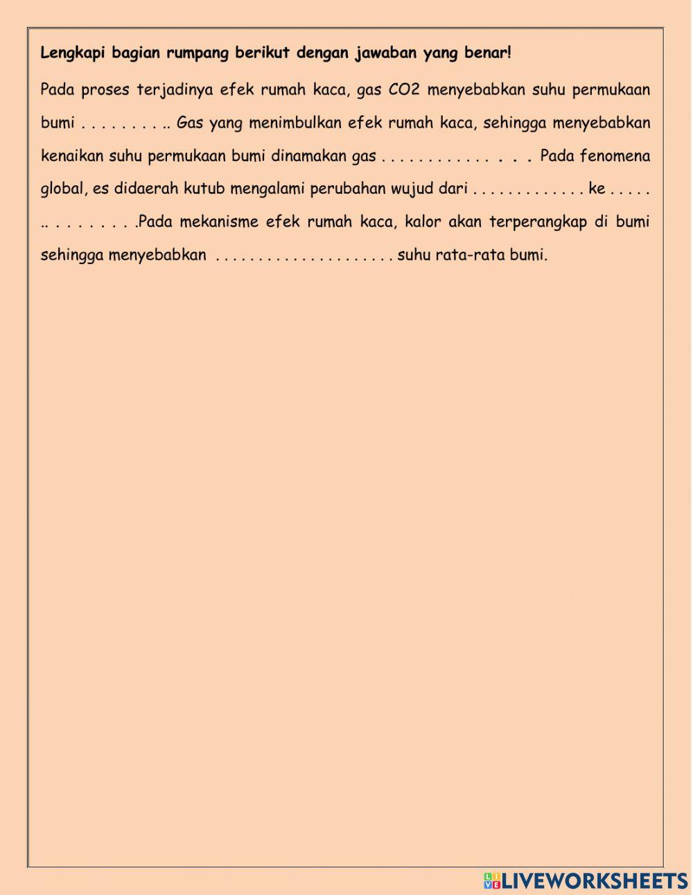 LKPD Fisika Global Warming