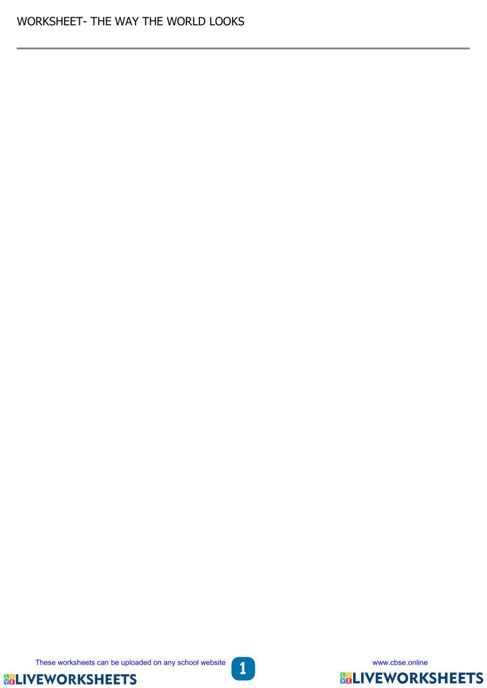 The way the world looks