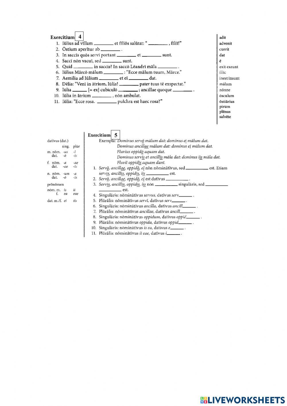 Exercitia capituli vii