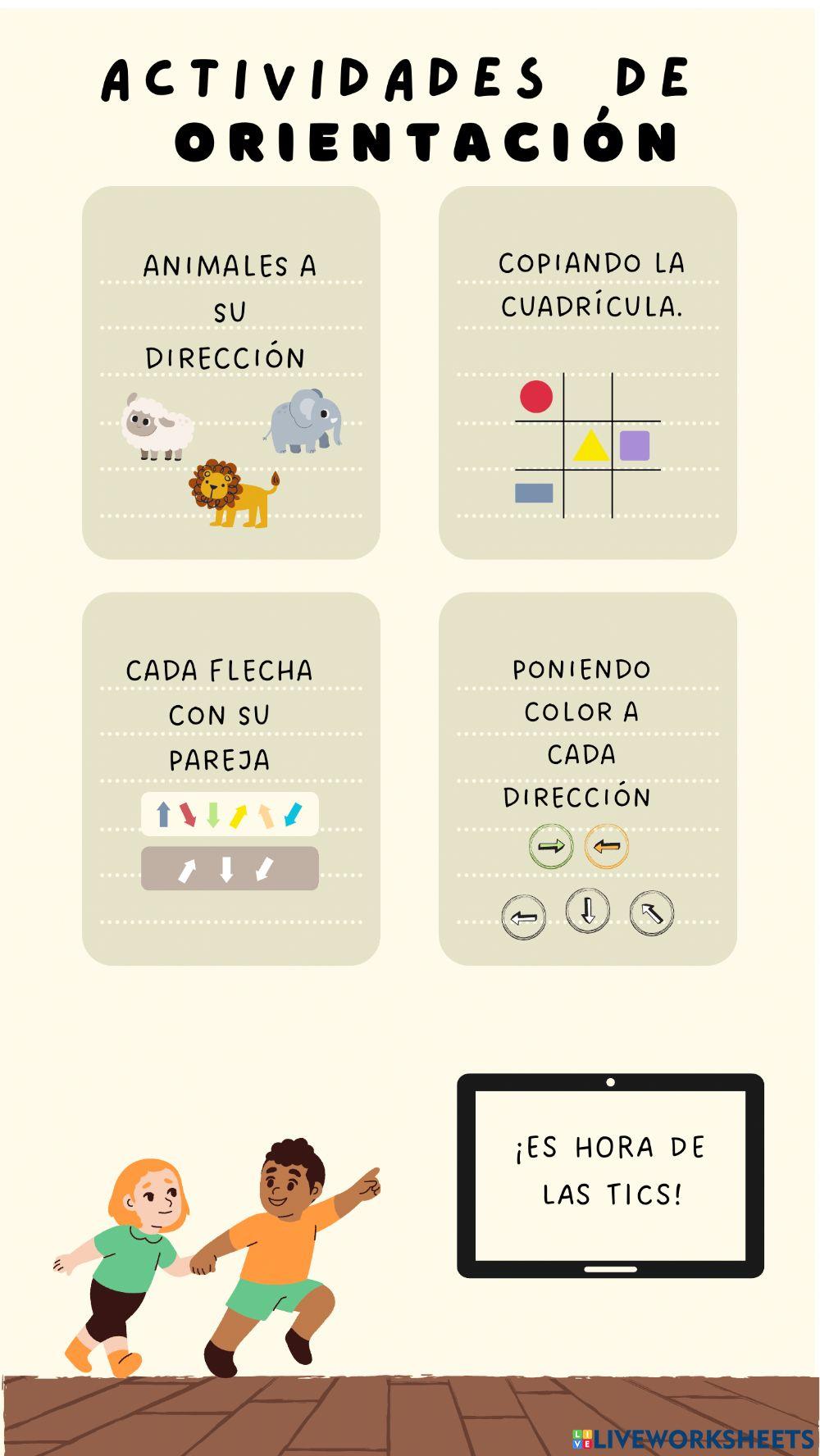 Actividades de orientación.