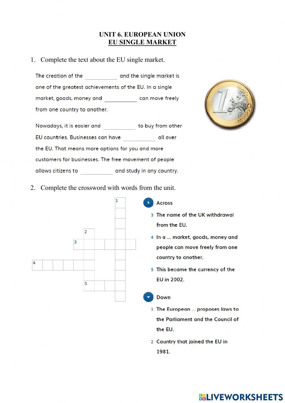 6.3 European Union. EU Single Market