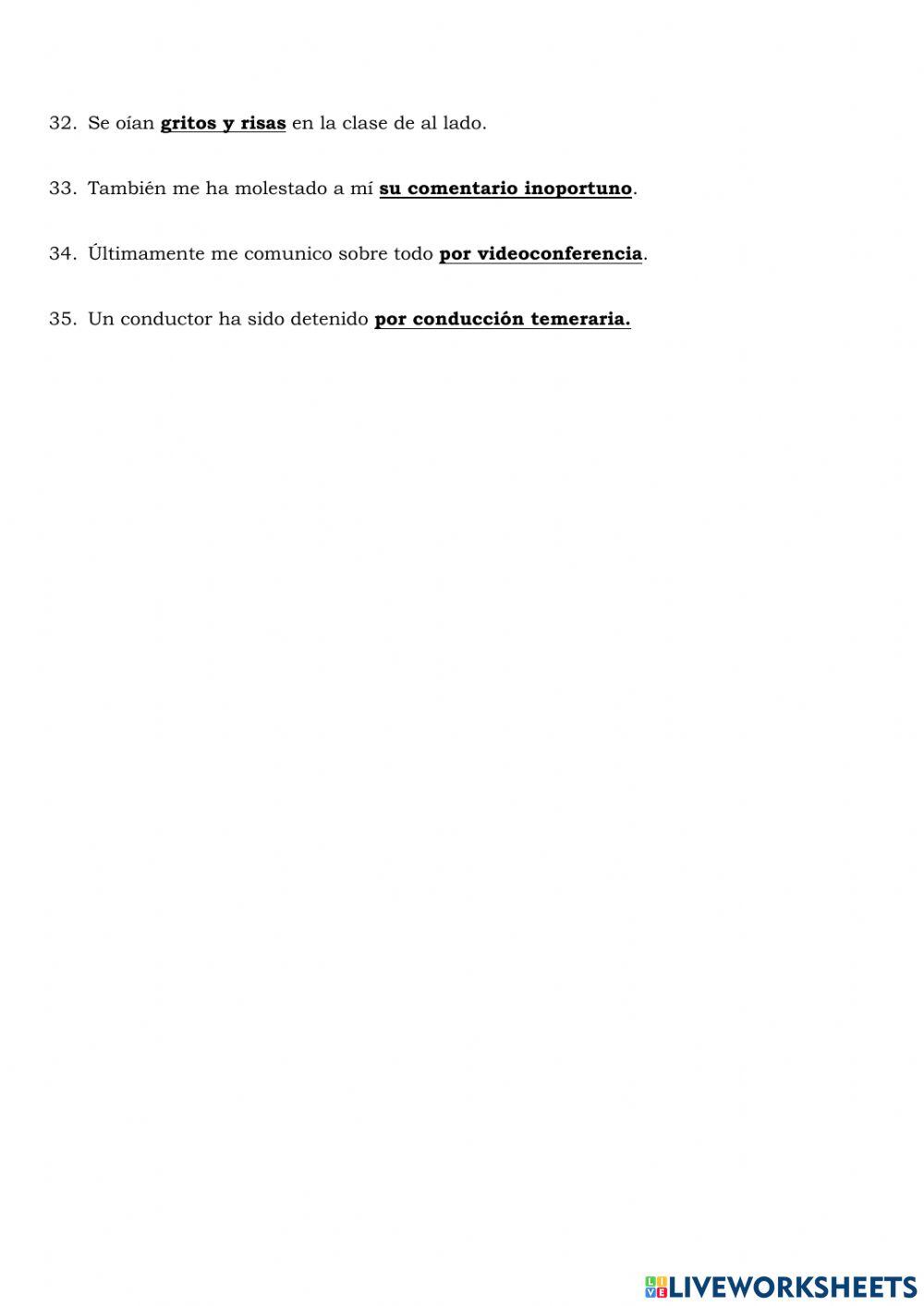 Sintaxis oración simple