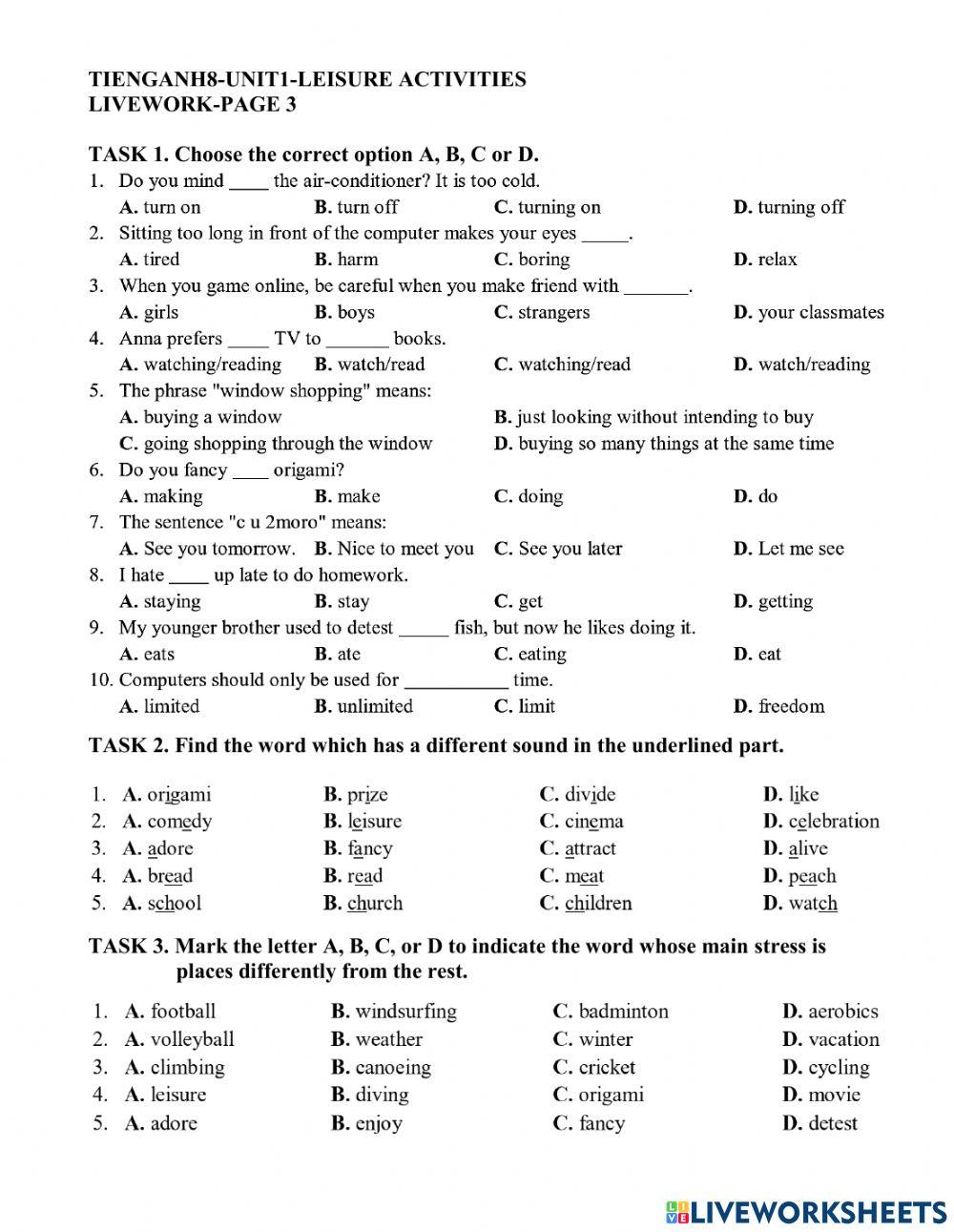 Book Tieng Anh 8 - Unit 1 - page3