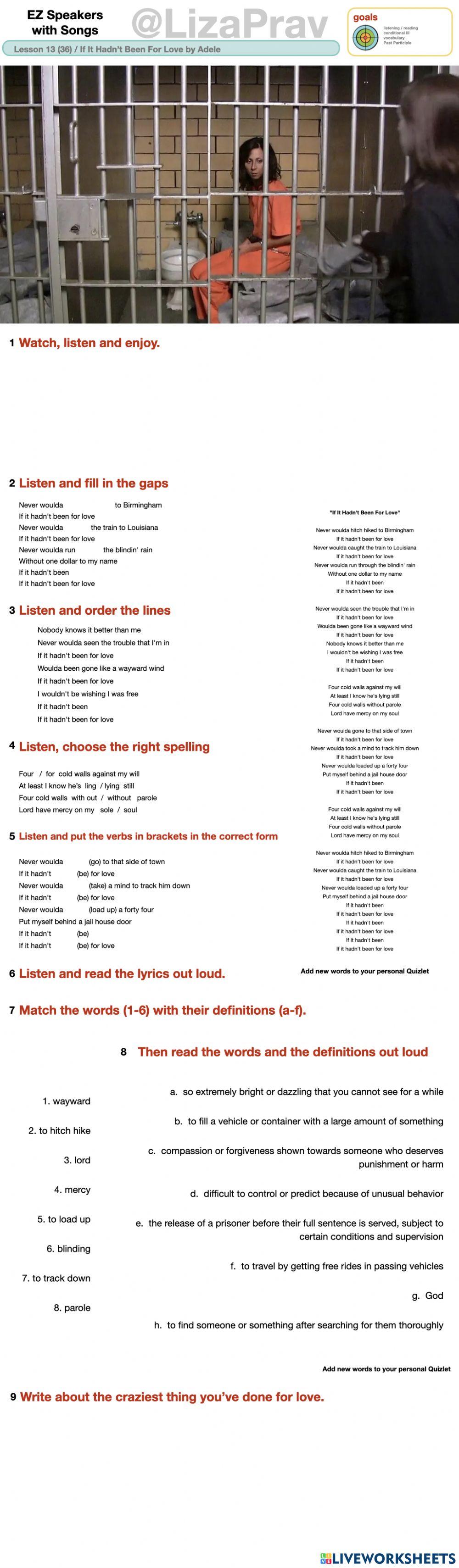 If It Hadn't Been For Love