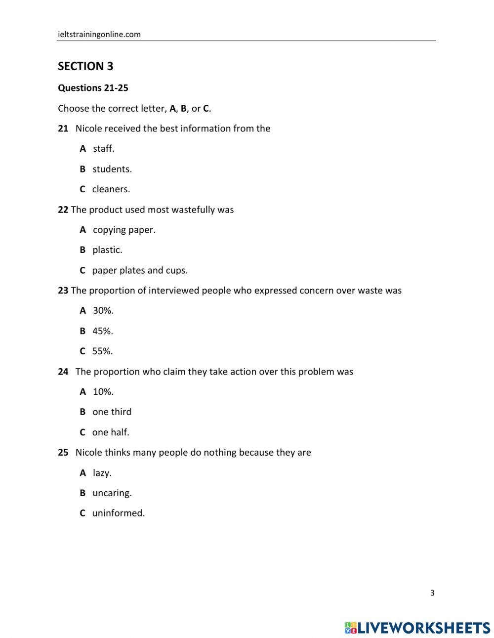 Ielts Listening Practice 6