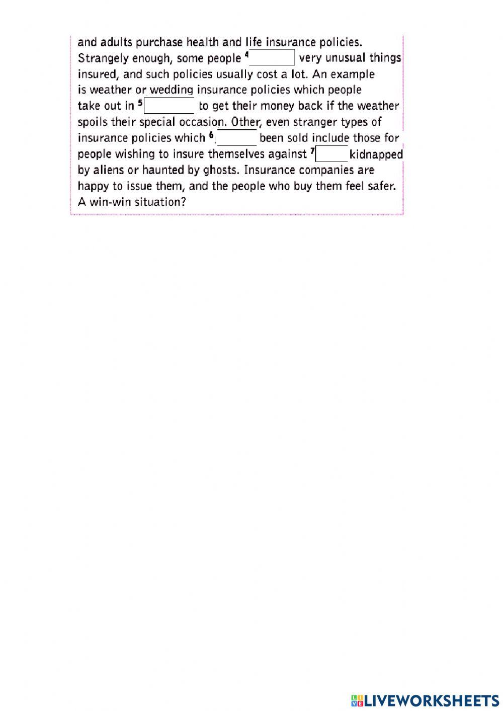 Use in english unit 8