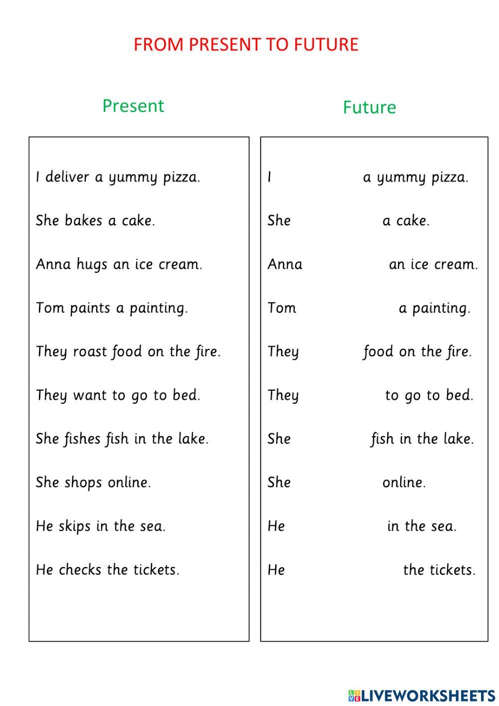 Present past and future