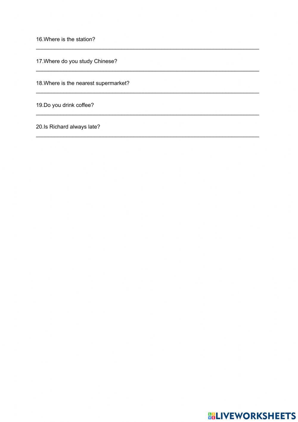 Direct and Indirect Questions