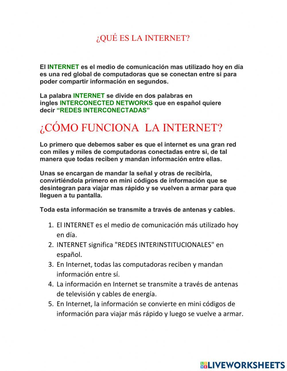 ¿Qué es el internet?