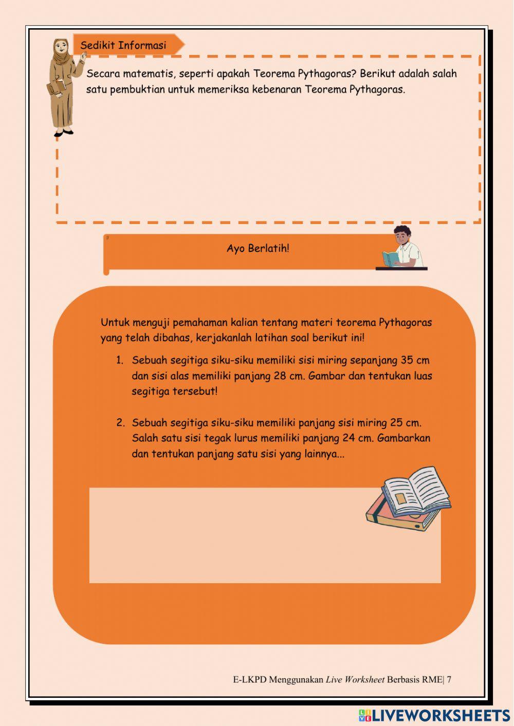 E-LKPD 1 Menemukan Teorema Pythagoras