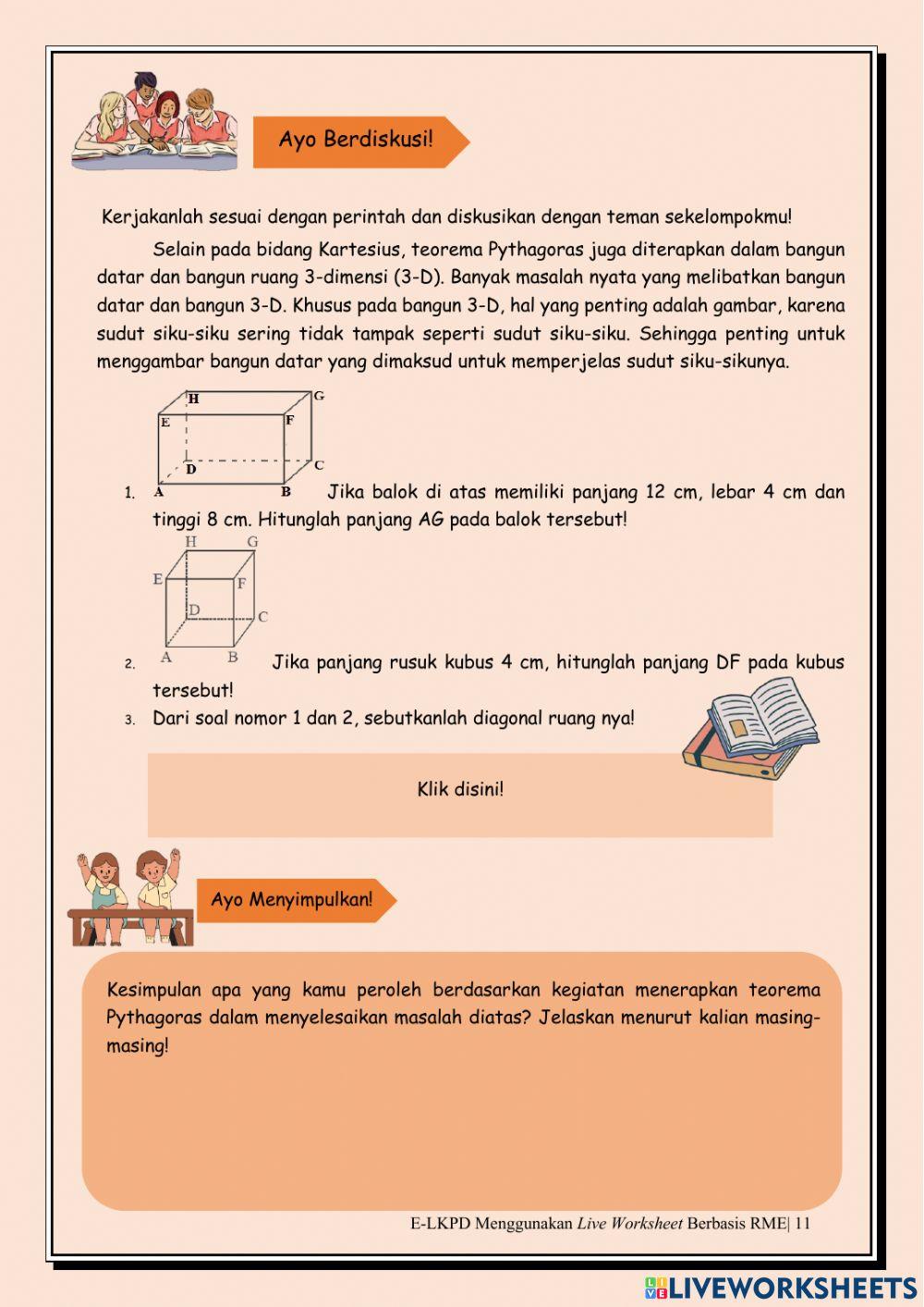 E-LKPD 2 Penerapan Teorema Pythagoras