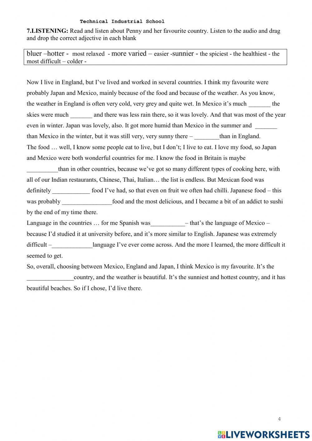 Comparatives and superlatives and equality