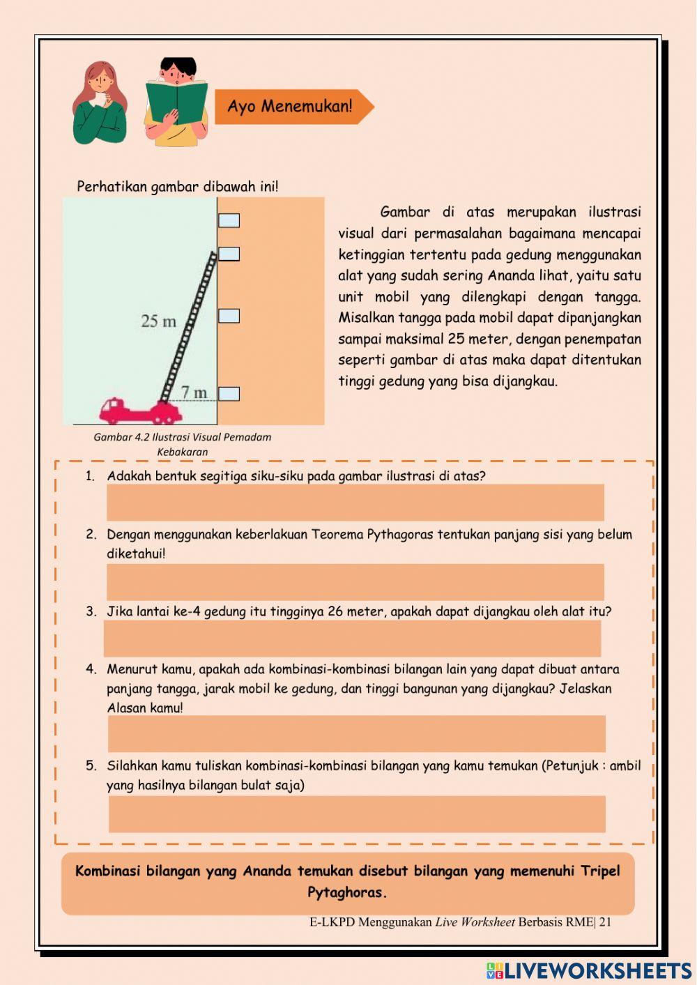 E-LKPD 4 Tripel Pythagoras