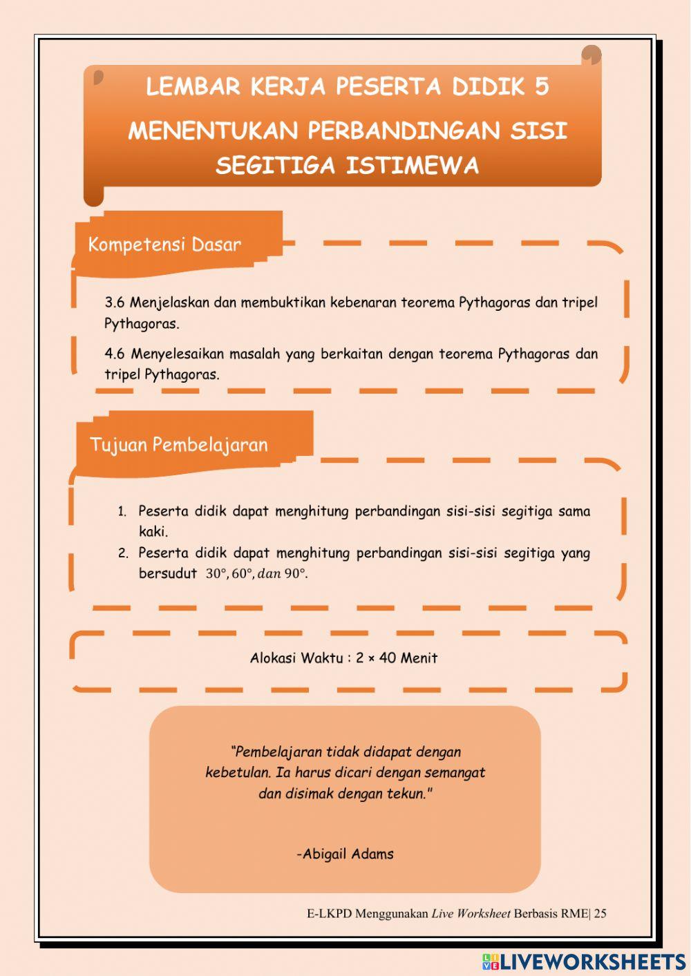 E-LKPD 5 Segitiga Istimewa
