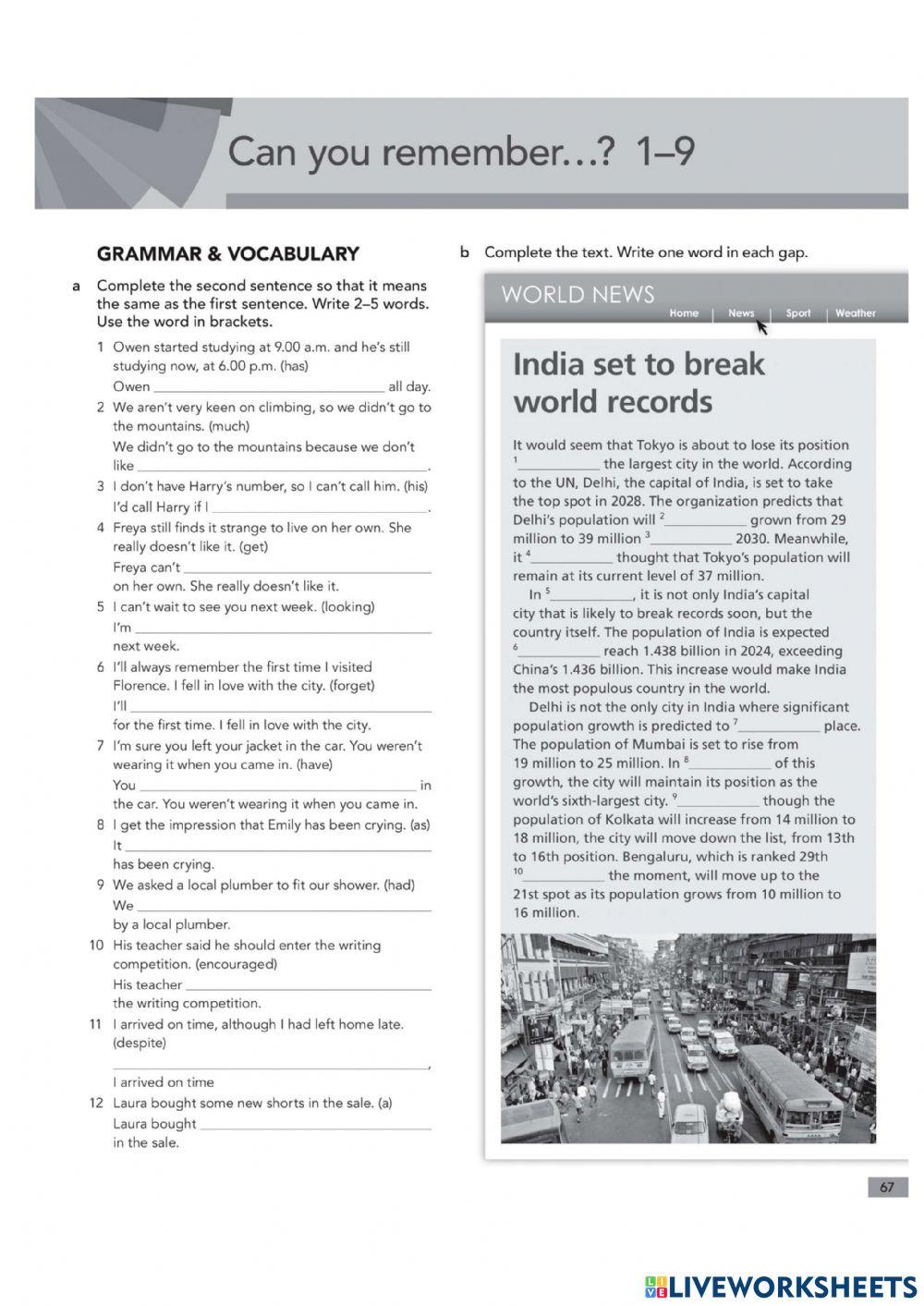 Upper - inter Col Eng 8-9