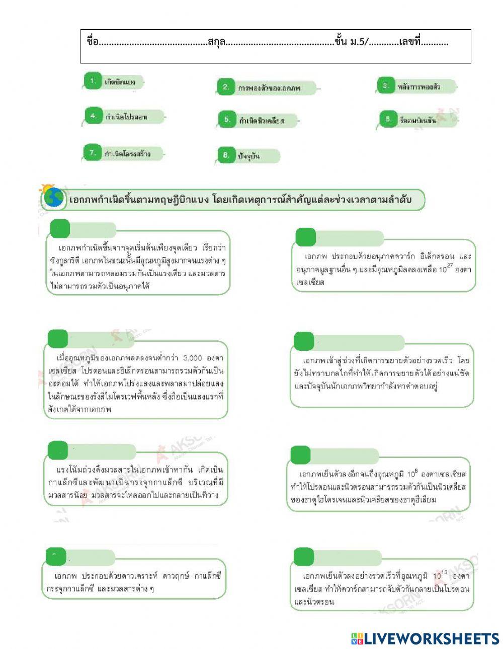 กำเนิดเอกภพ