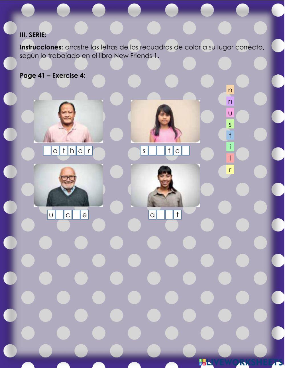 My family 2. 1°-Ficha8-2023