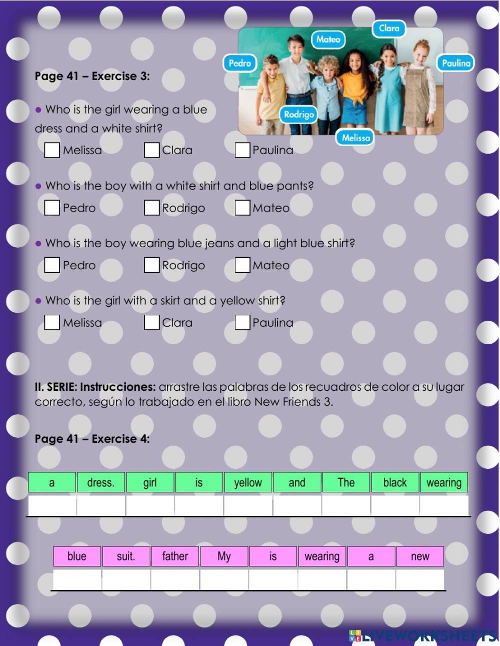 Choosing clothes 2. 3°-Ficha8-2023