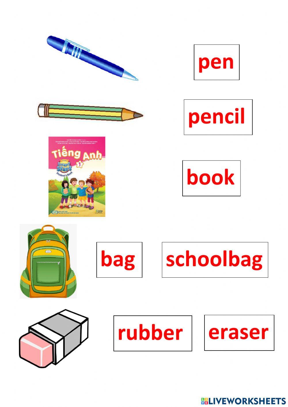 School things - lesson