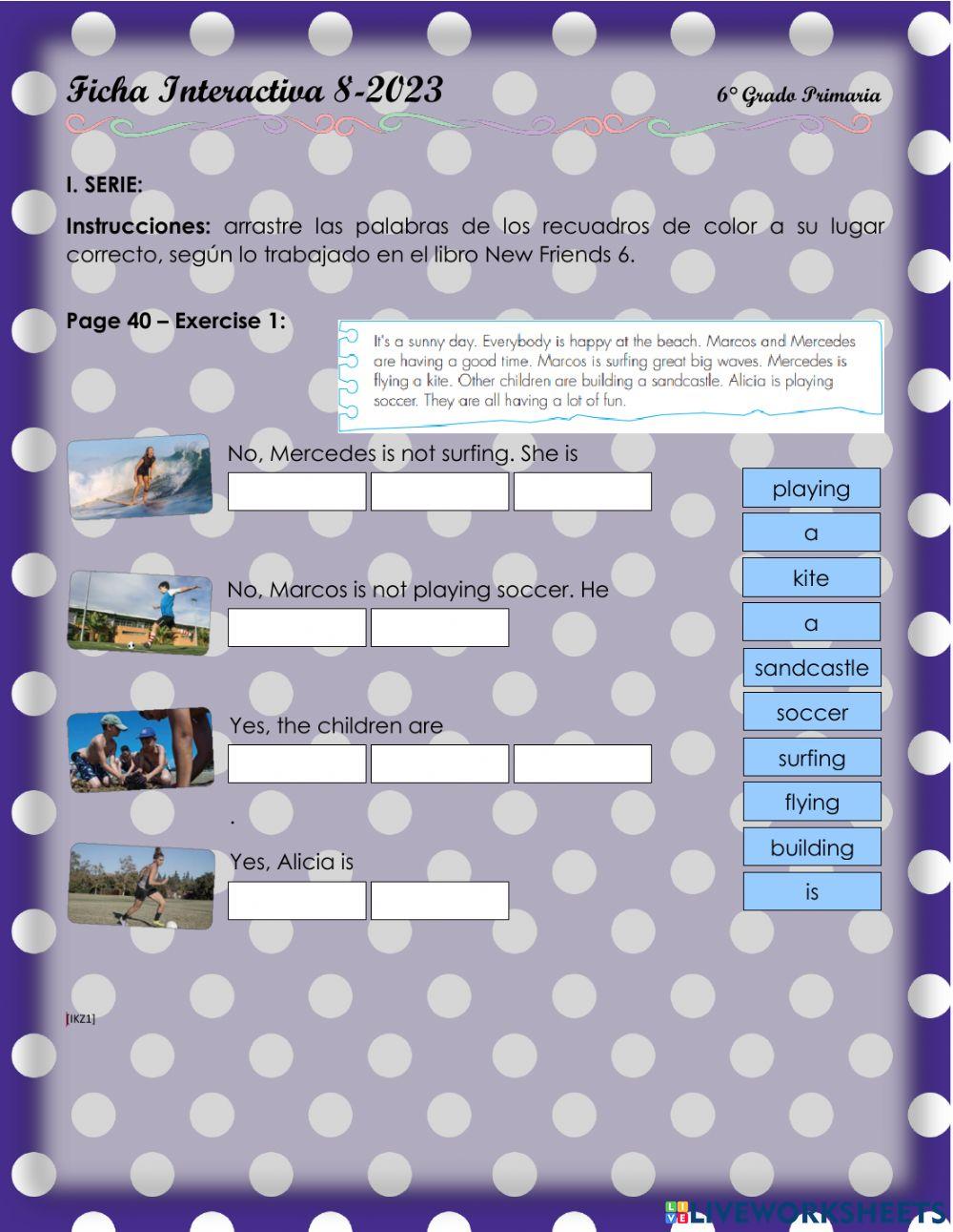 Let's have fun! 2. 6°-Ficha8-2023