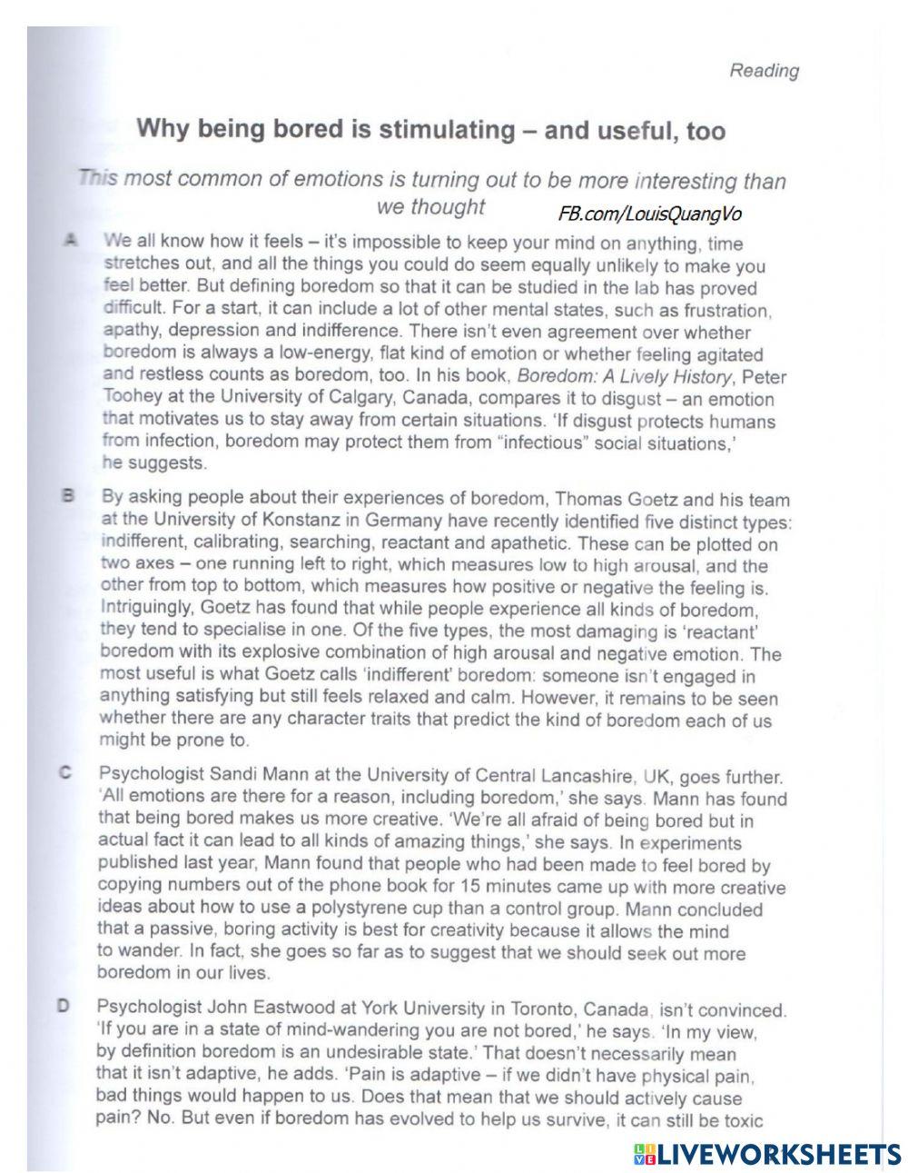 Ielts CAM 13 - Reading test 1 - Part 1