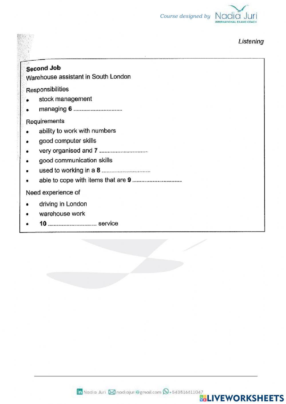 IELTS 15 GENERAL TEST 3 LISTENING