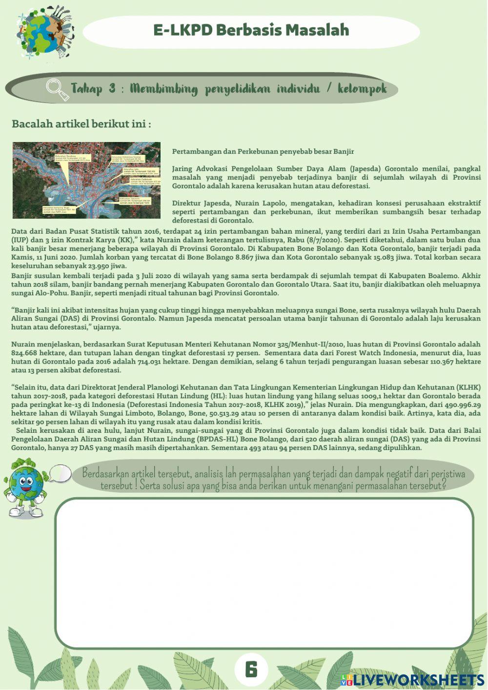 LKPD 1 Perubahan Lingkungan