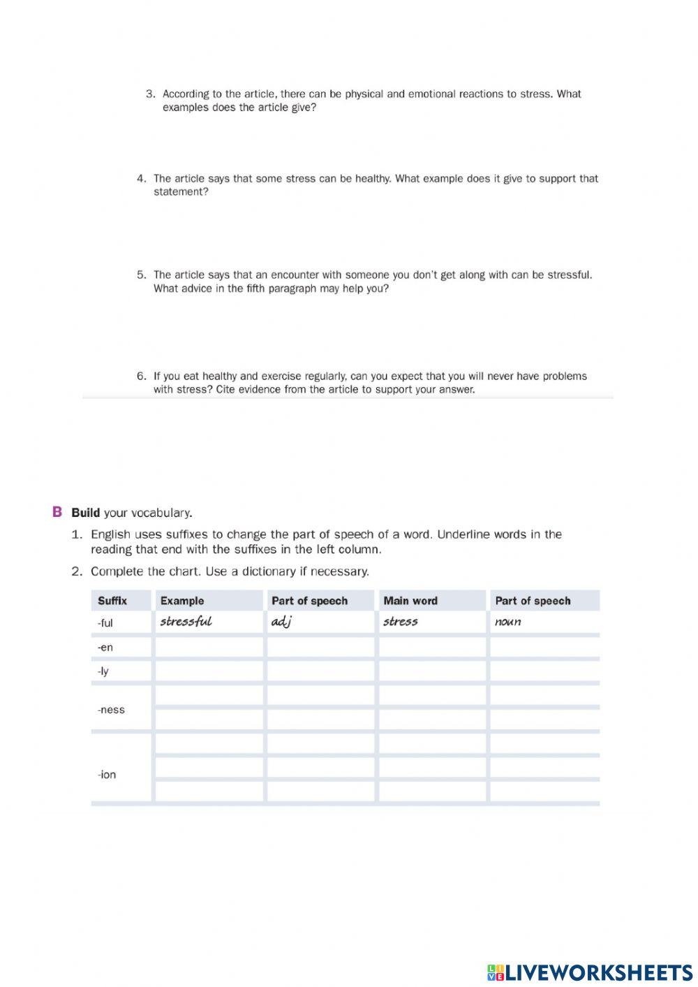 Reading Comprehension