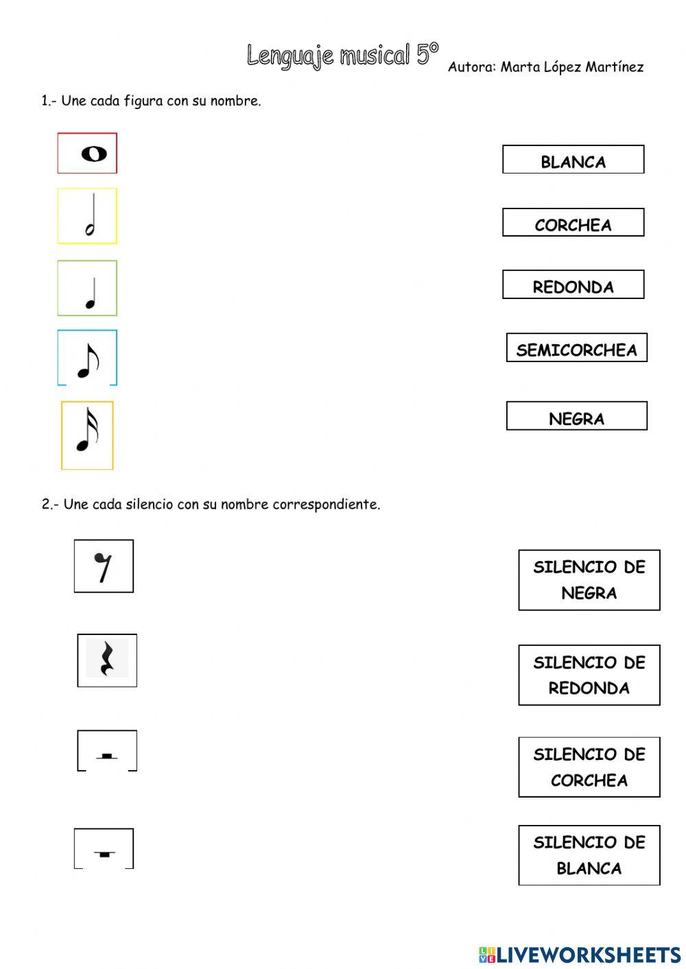 Lenguaje musical 5º