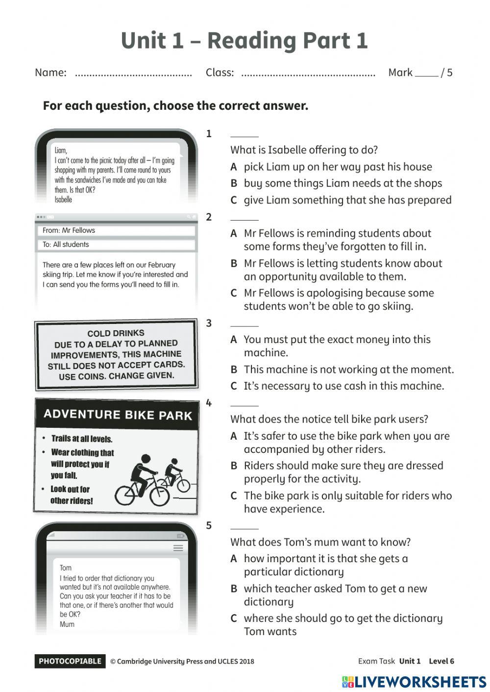 PU6-final test-read&writing